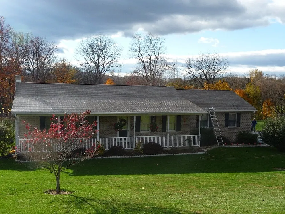 Slide of Roof Cleaning By A&E