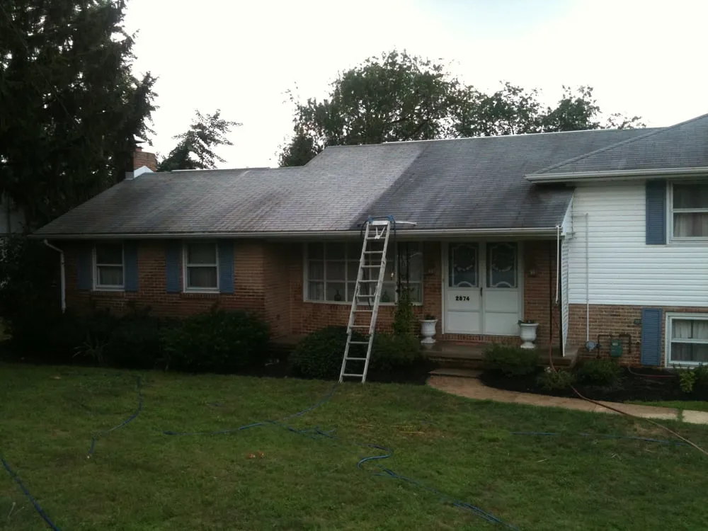 Slide of Roof Cleaning By A&E