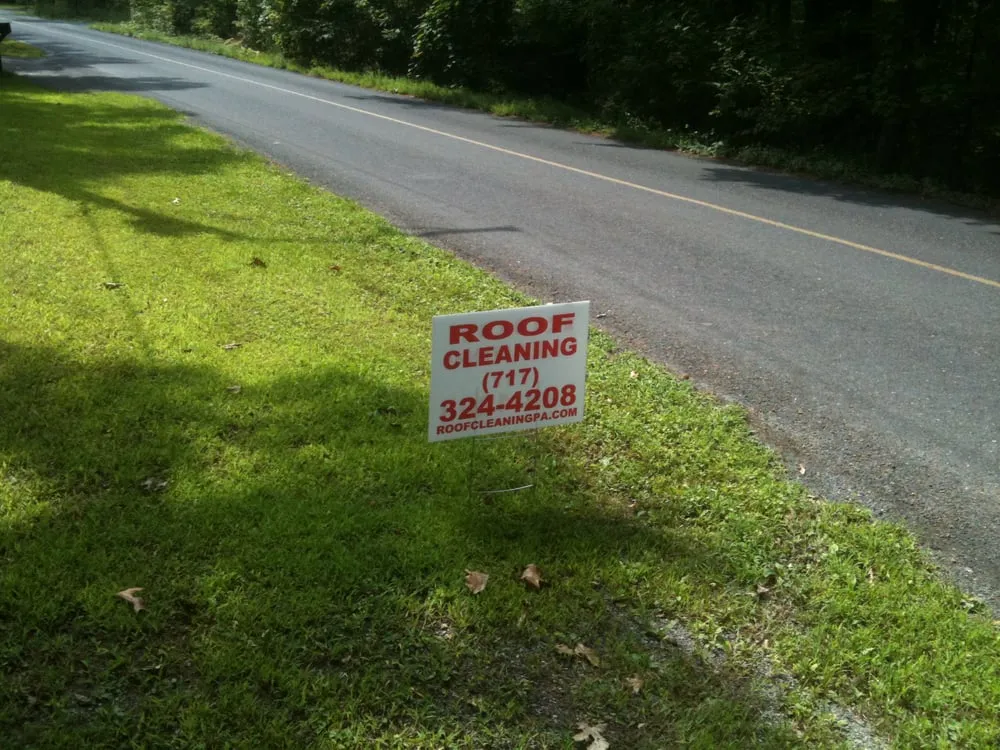 Slide of Roof Cleaning By A&E