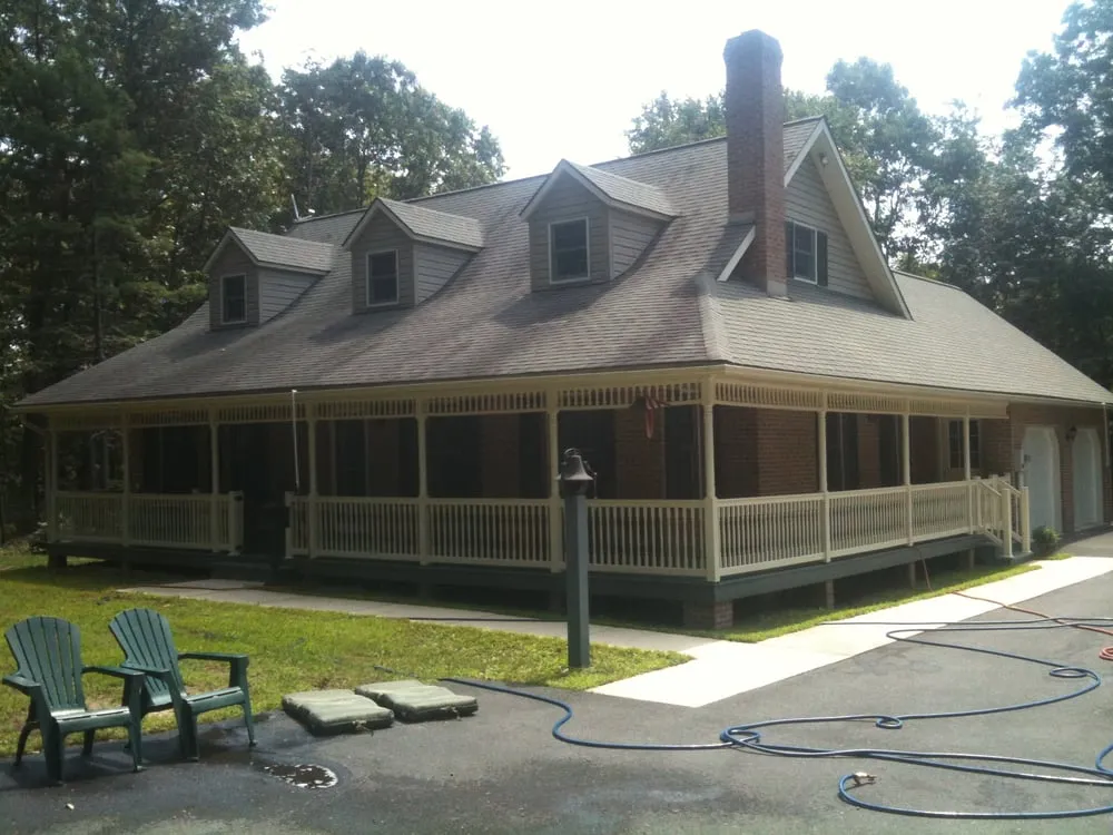 Slide of Roof Cleaning By A&E