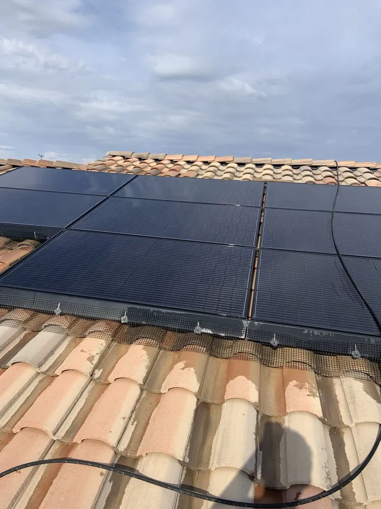Slide of Roof Doctor Solar Panel Cleaning