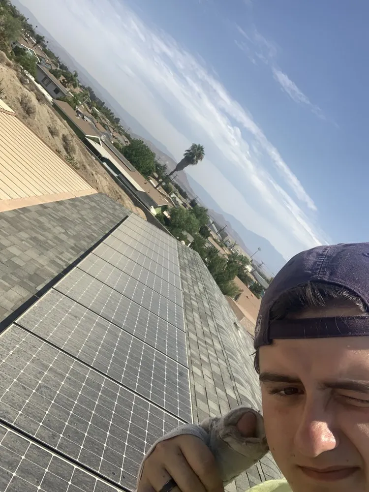 Slide of Roof Doctor Solar Panel Cleaning