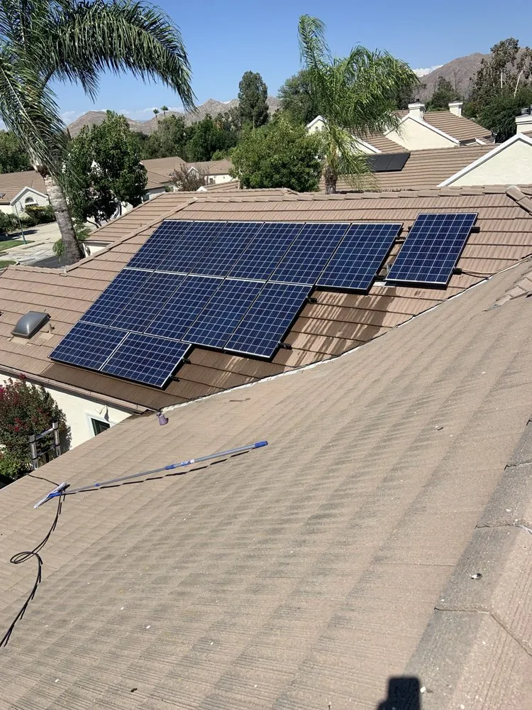 Slide of Roof Doctor Solar Panel Cleaning
