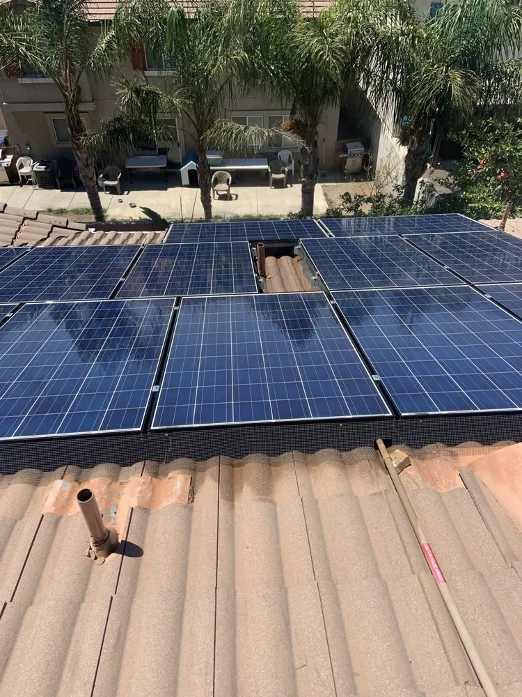 Slide of Roof Doctor Solar Panel Cleaning