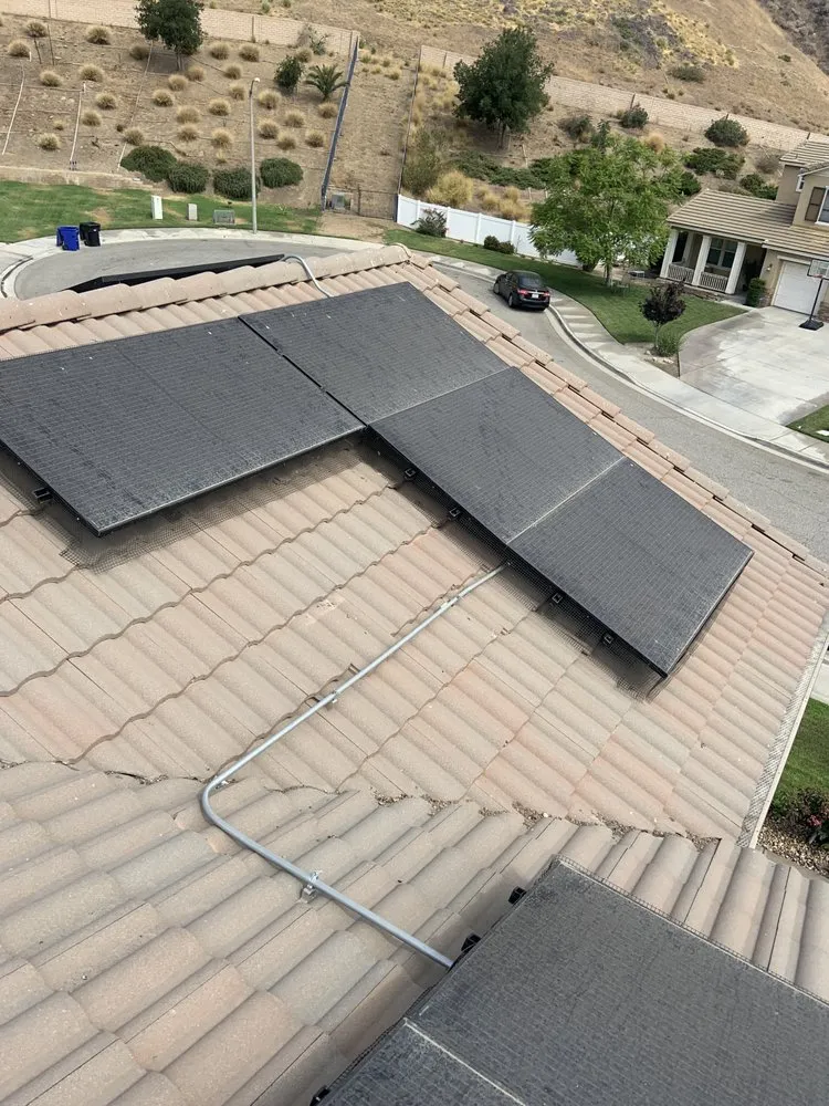 Slide of Roof Doctor Solar Panel Cleaning