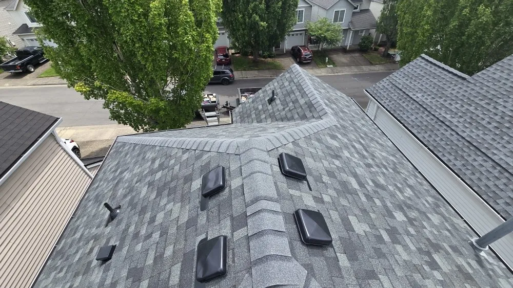 Slide of Roof Down Construction
