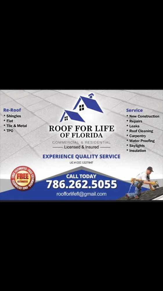 Slide of Roof For Life
