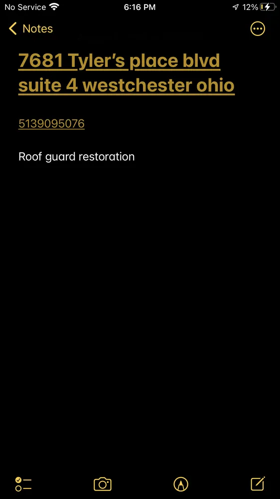 Slide of Roof Guard Restoration