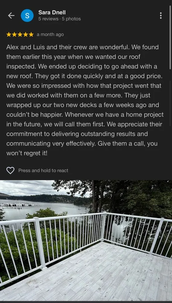 Slide of Roof Primes & Construction