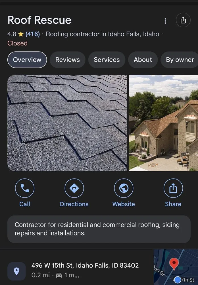 Slide of Roof Rescue