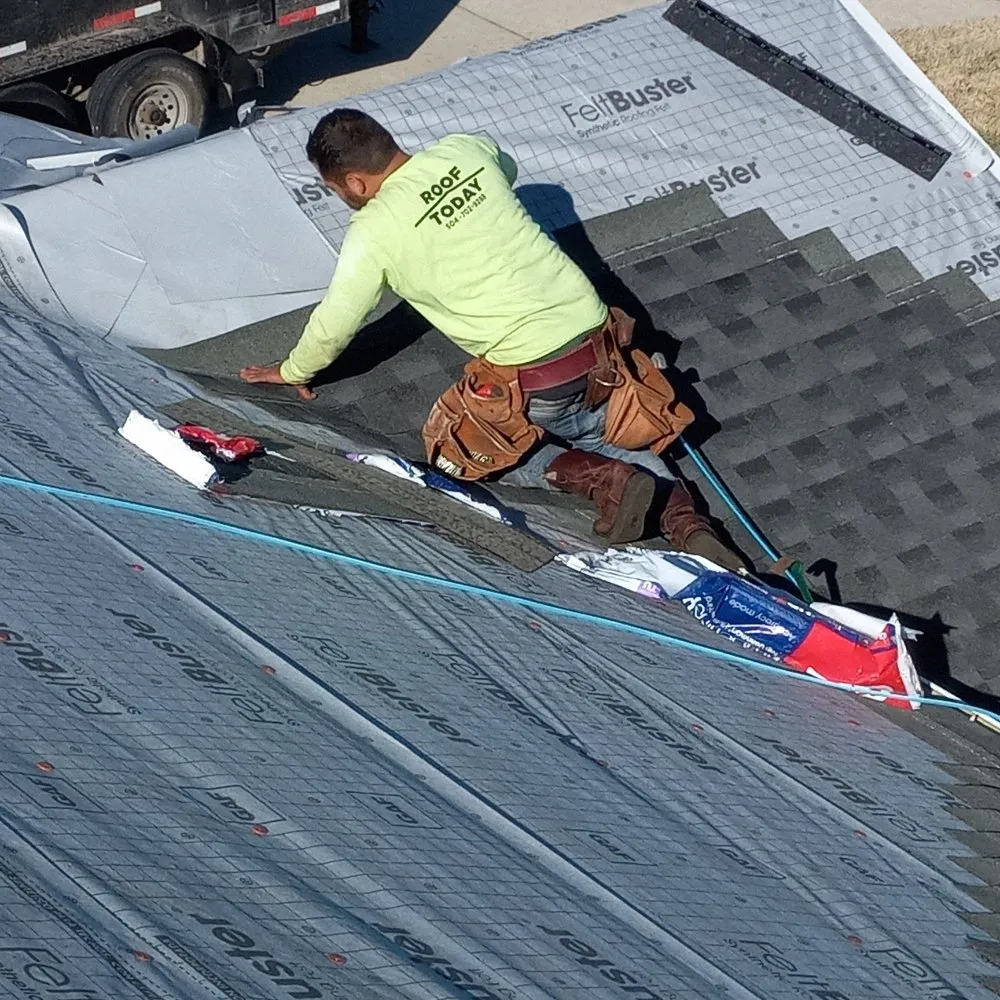 Slide of Roof Today