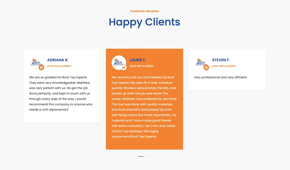 Slide of Roof Top Experts