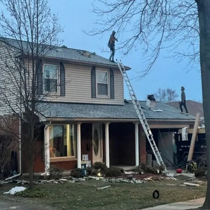 Slide of Roof with Angle