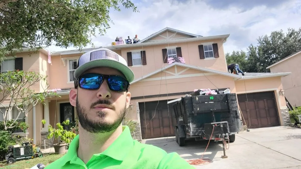 Slide of Roof With Joey