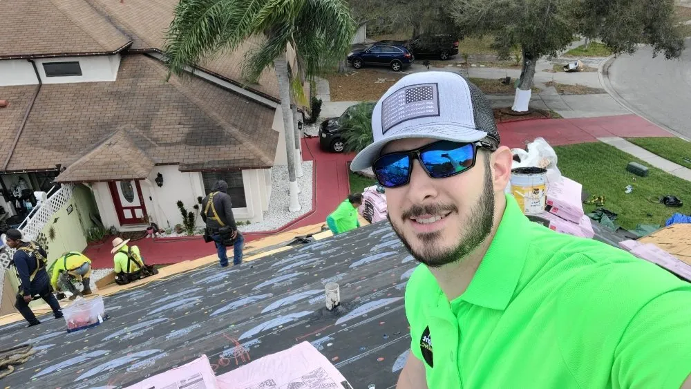 Slide of Roof With Joey