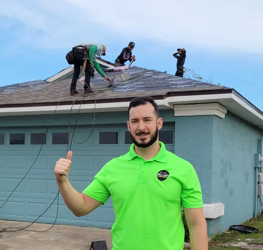 Slide of Roof With Joey
