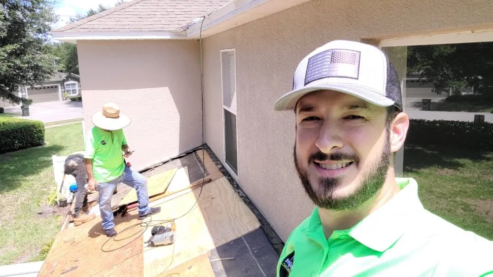 Slide of Roof With Joey