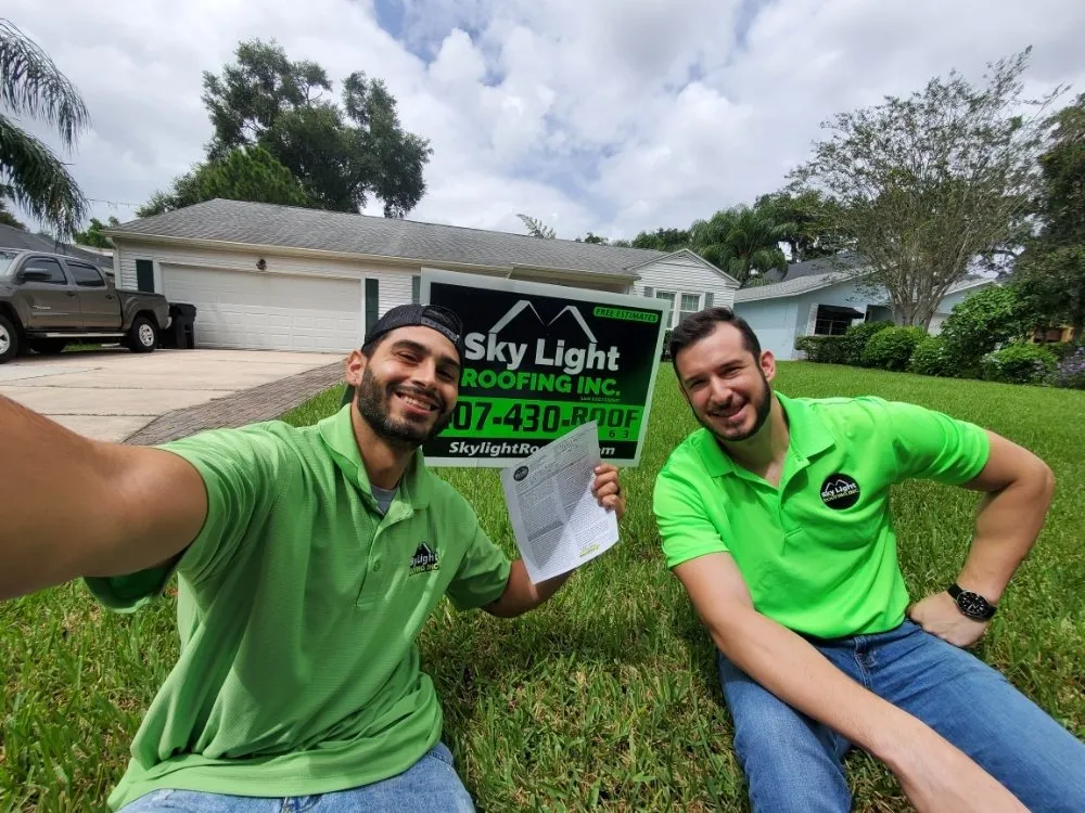 Slide of Roof With Joey