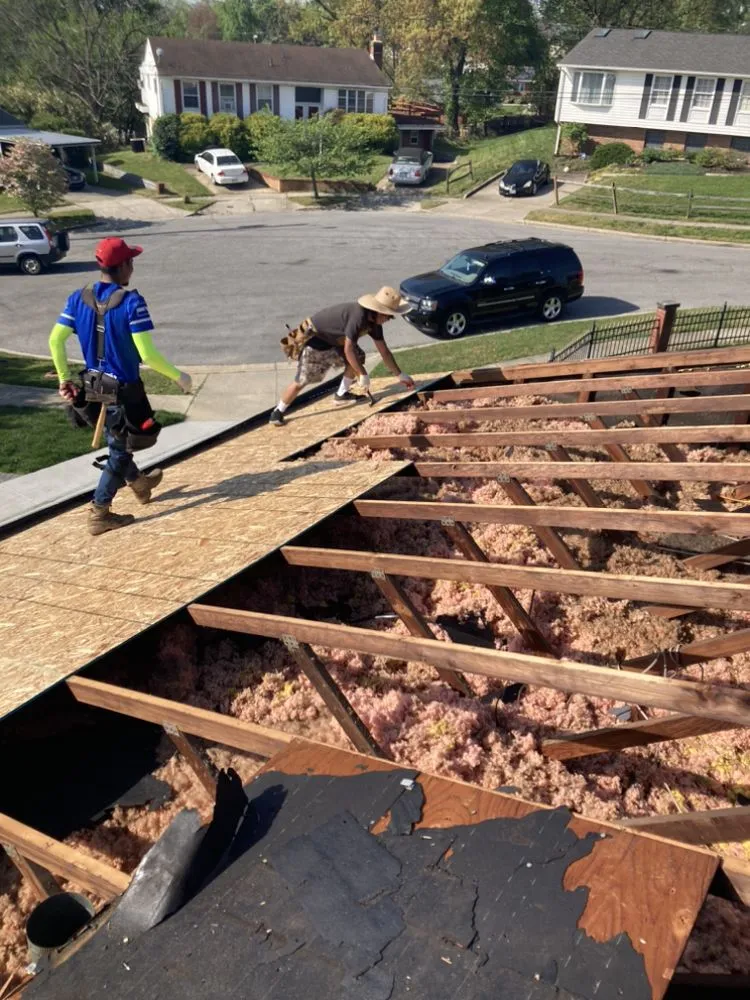 Slide of Roof Work L.D