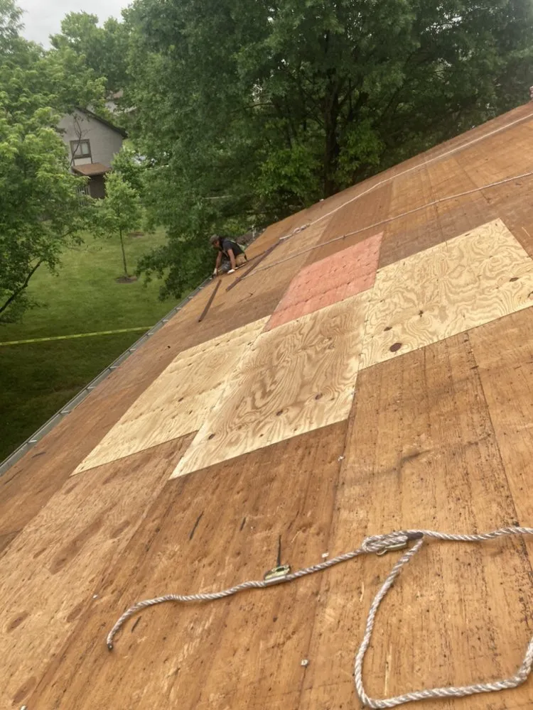 Slide of Roof Work L.D