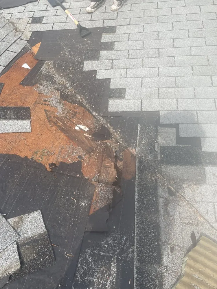 Slide of Roof Work L.D