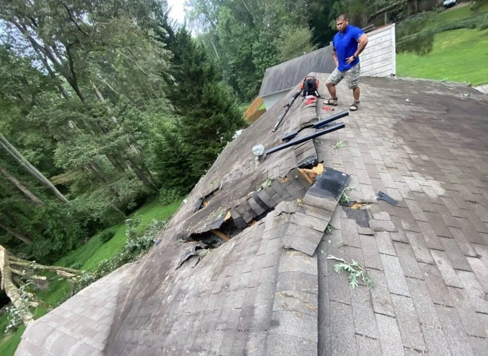 Slide of Roofer Express