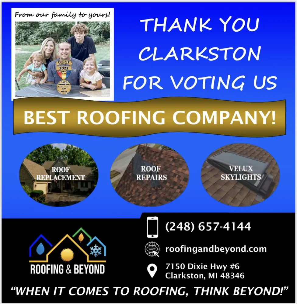 Reliable shingle roofing service for residential properties across Clarkston, MI - Roofing and Beyond