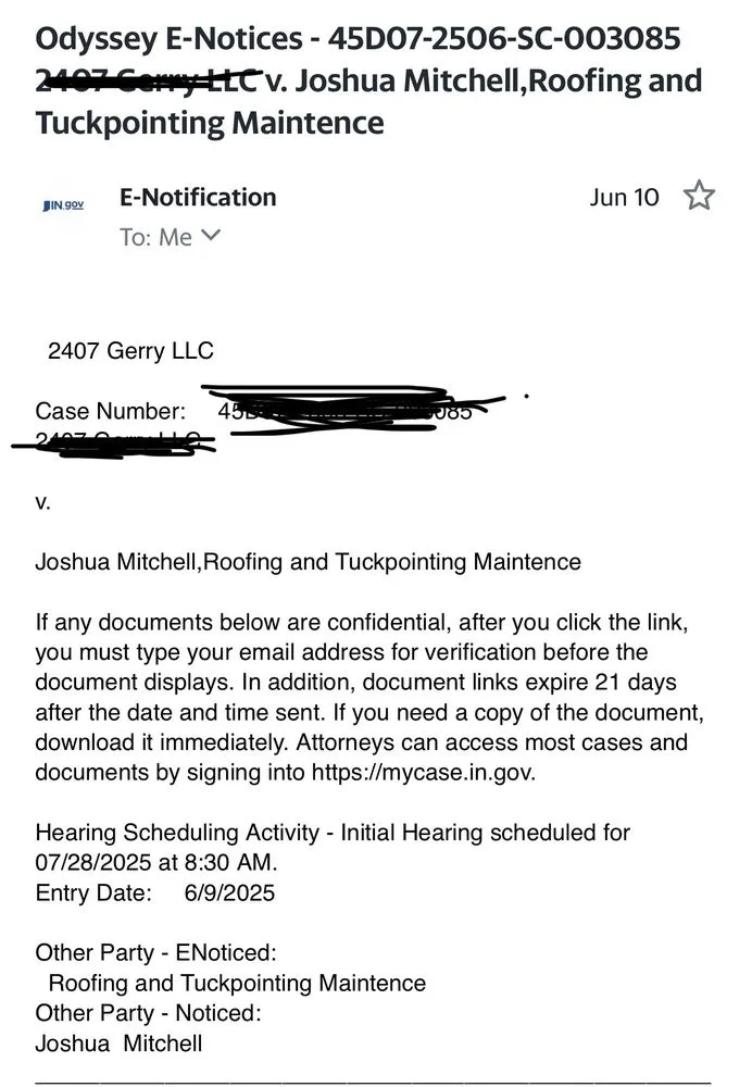 Slide of Roofing and Tuckpointing Maintenance