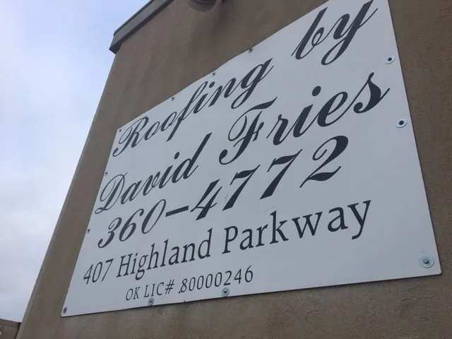 Slide of Roofing by David Fries