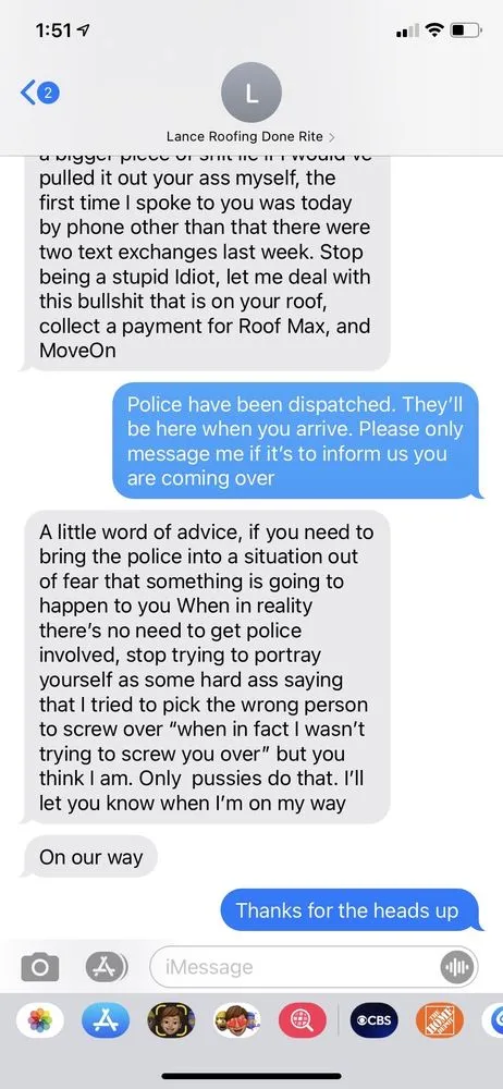 Slide of Roofing Done Rite