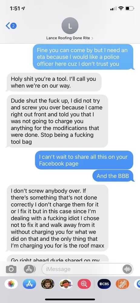 Slide of Roofing Done Rite