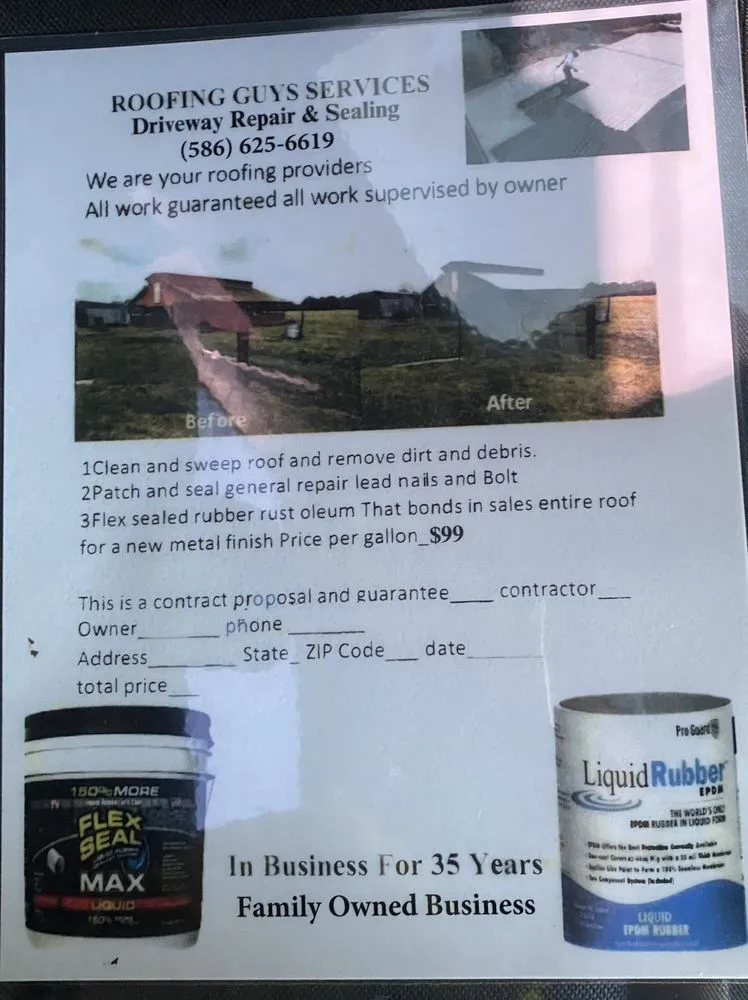 Slide of Roofing Guys Services