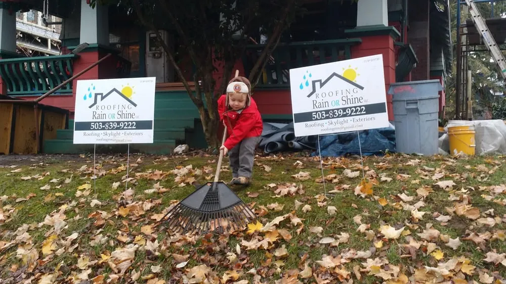 Slide of Roofing Rain OR Shine