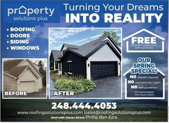 Expert roof installation in West Bloomfield, MI - Roofing Solutions Plus