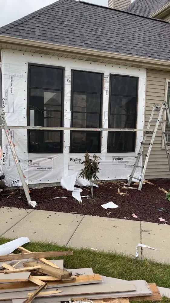 Slide of Roofing Technicians