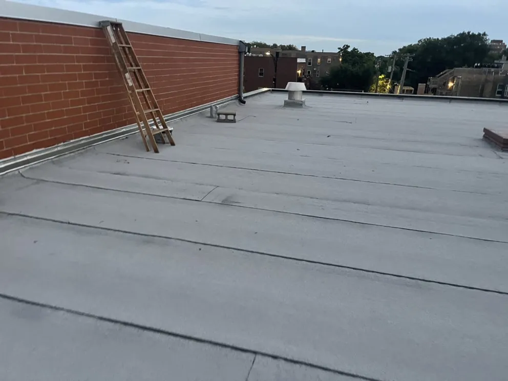 Slide of Roofing Techs