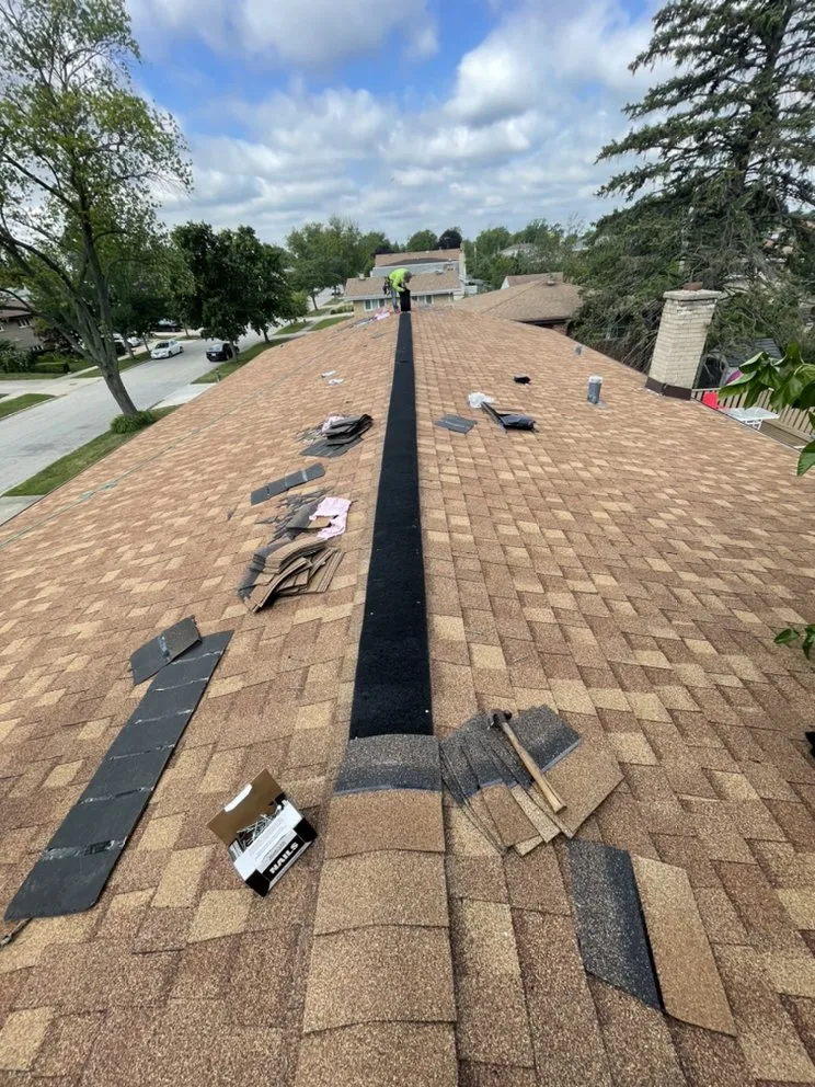 Slide of Roofing Techs