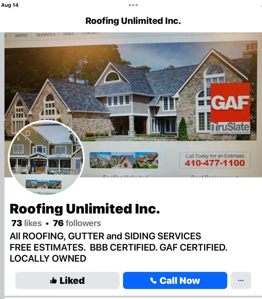 Local roof repair experts serving Sparrows Point, MD - Roofing Unlimited