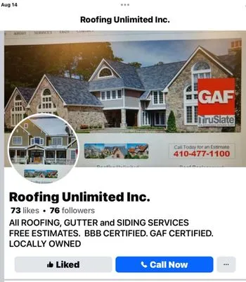 Roofing Unlimited Logo