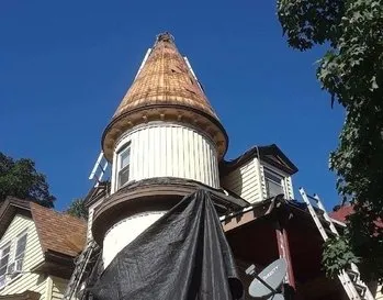 Slide of Roofing with Maize