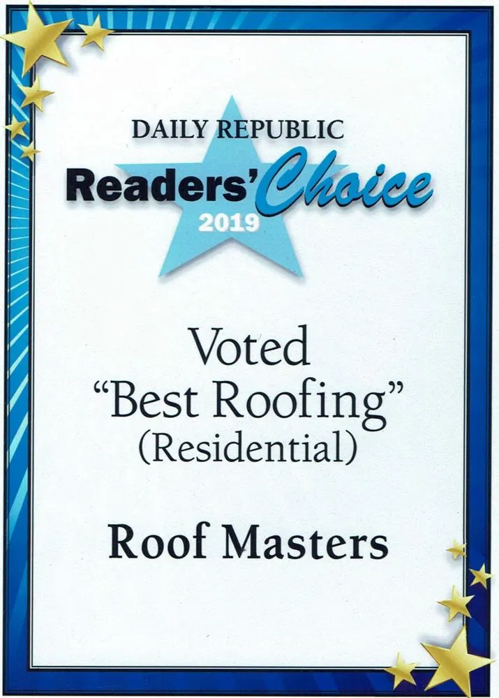Licensed roof installation for fast service in Suisun, CA by Roofmasters