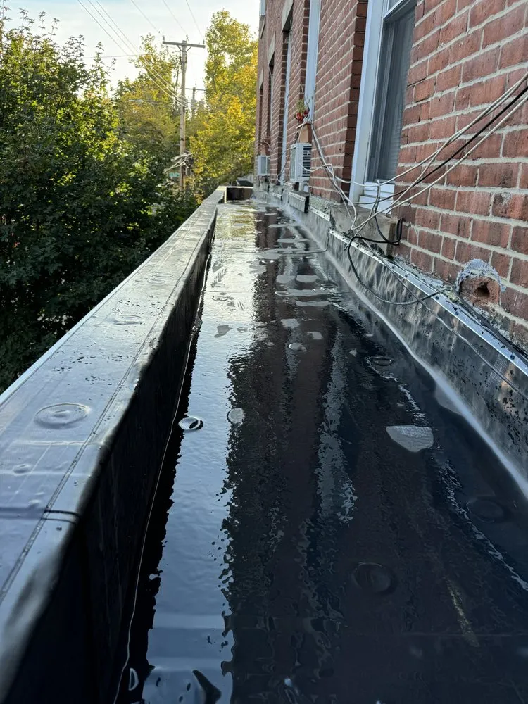 Slide of Rooftop Construction