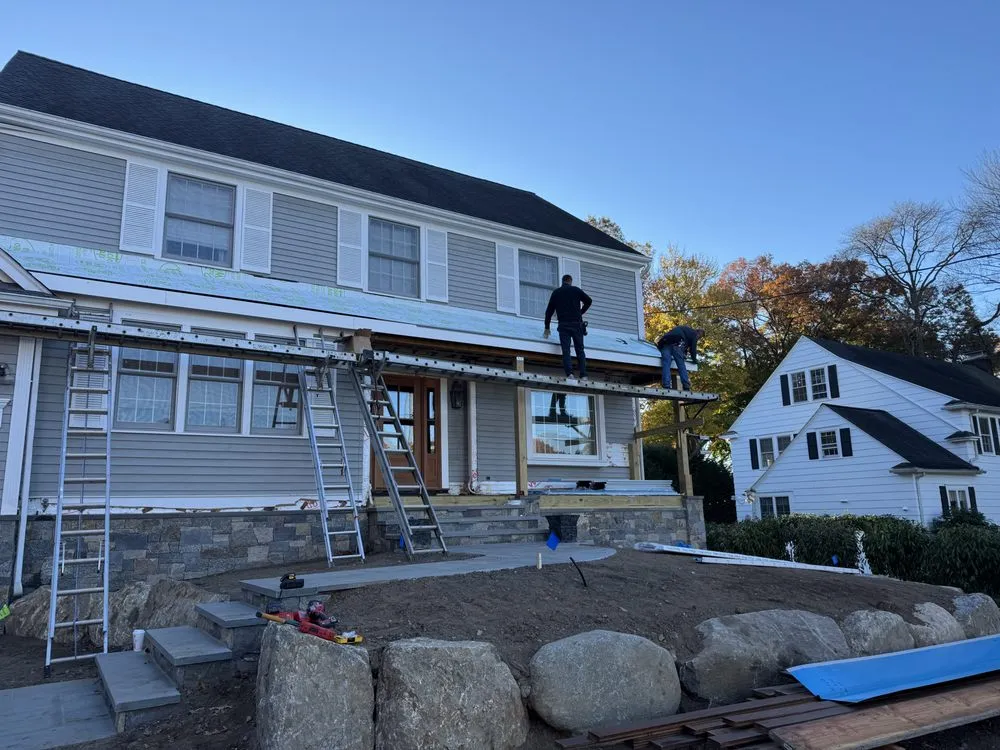 Slide of Rooftop Construction