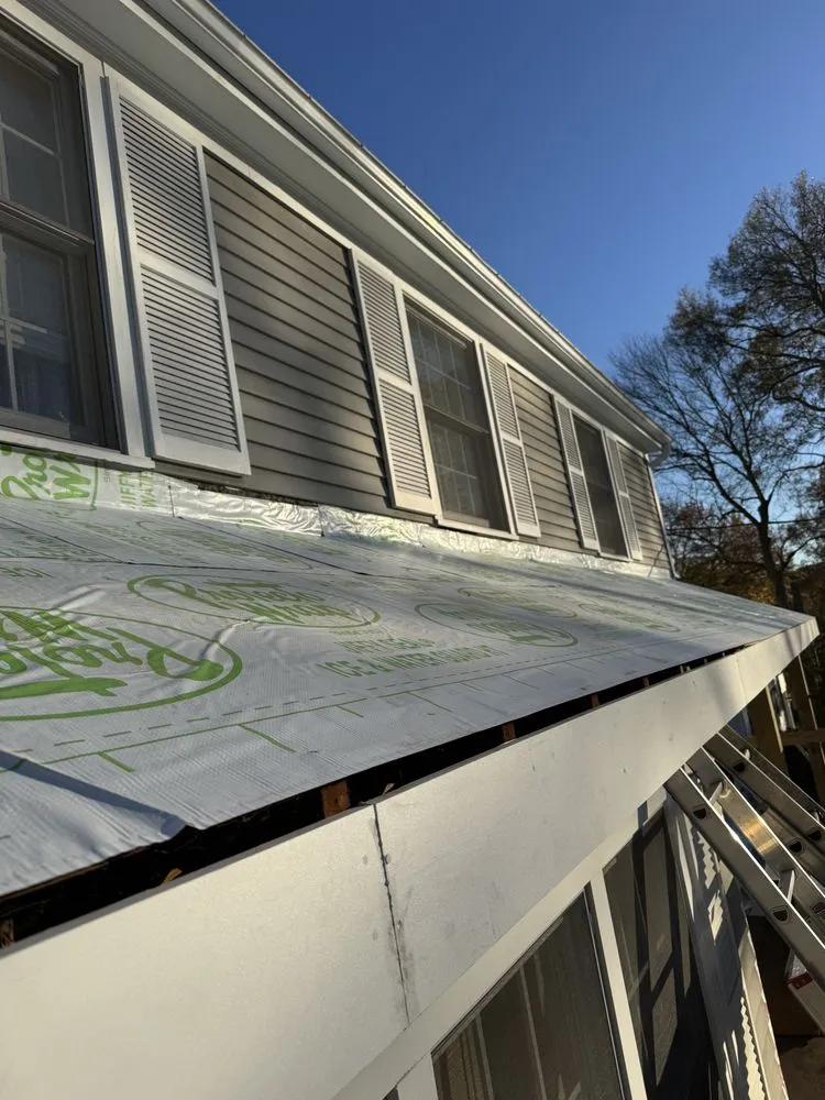 Slide of Rooftop Construction