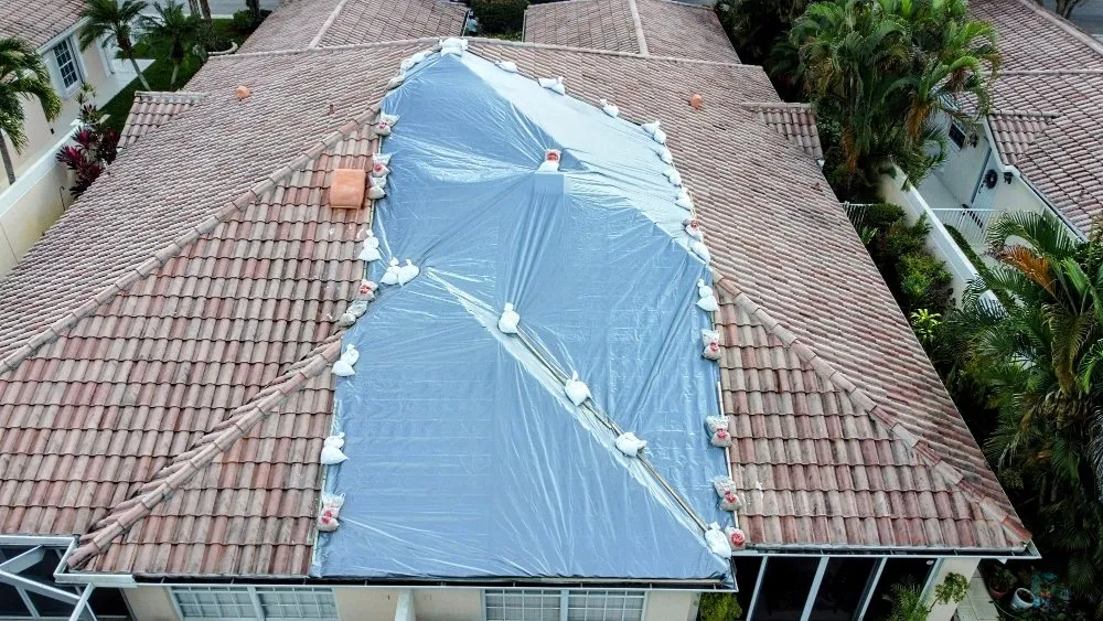 Slide of RoofTop Tarping