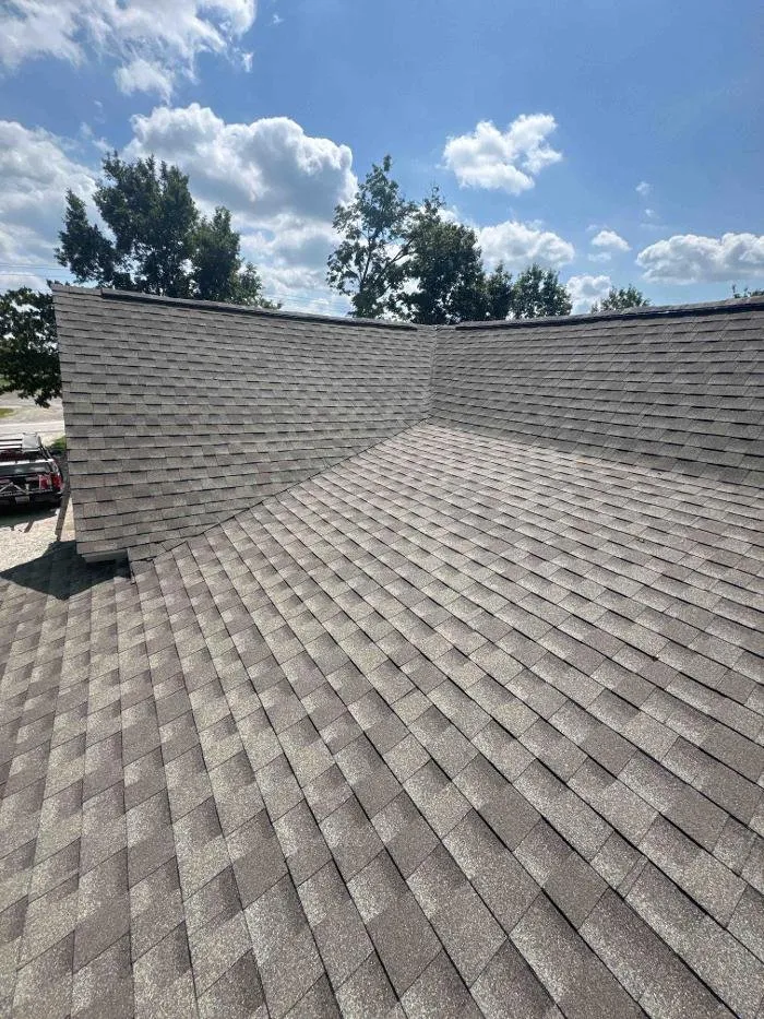 Expert roof installation after storm damage in West Harrison, IN by Rosemeyer Roofing