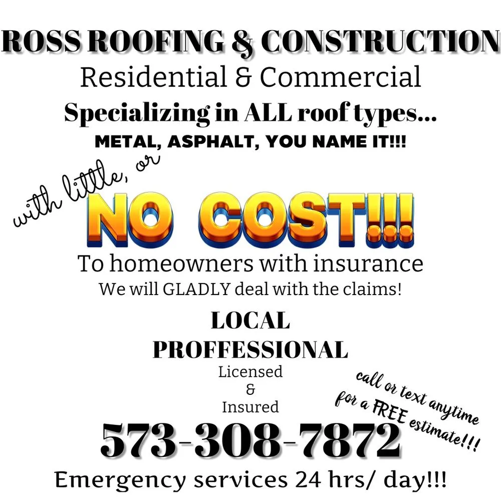 Emergency flat roof repair in Newburg, MO by Ross Construction and Remodeling Services