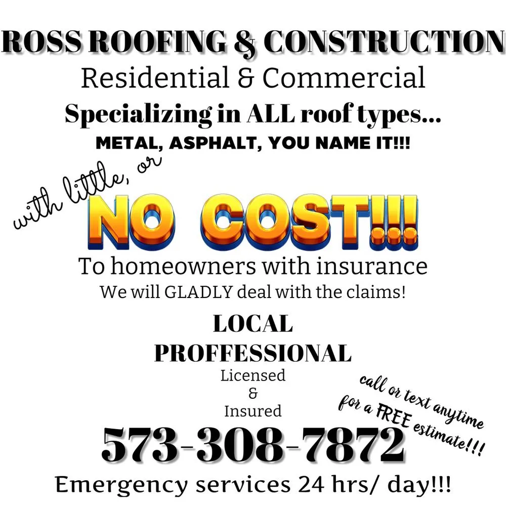 Trusted shingle roofing service experts serving Newburg, MO - Ross Construction and Remodeling Services