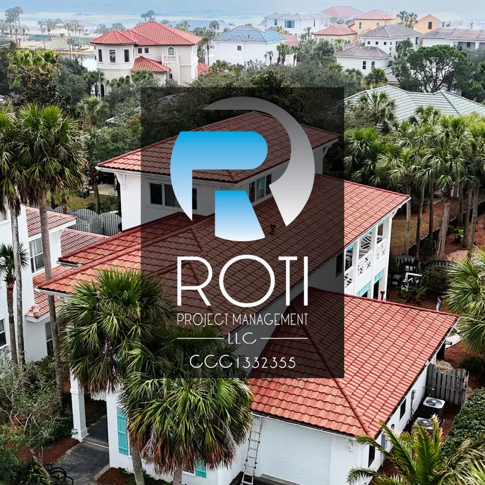 Professional residential roofing service in Santa Rosa Beach, FL by Roti Project Management