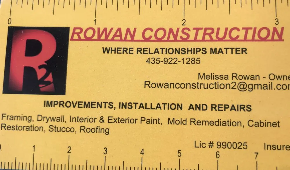 Slide of Rowan Construction